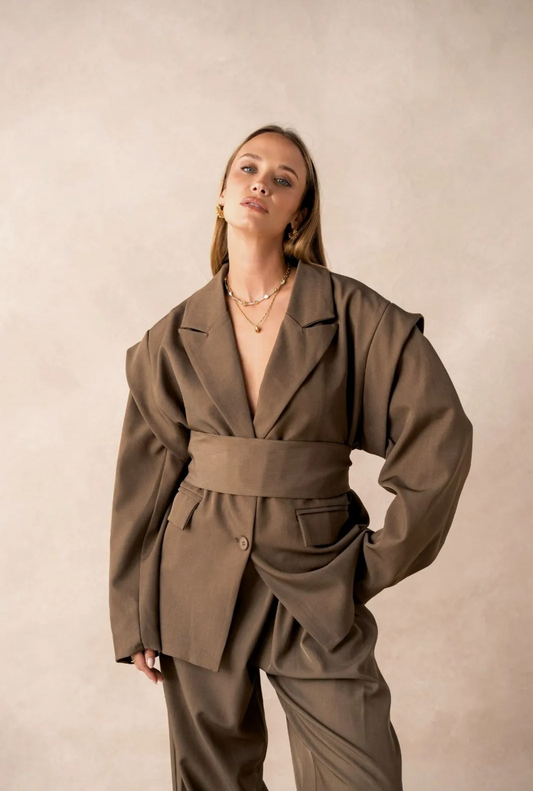 STONE - Cotton Blazer