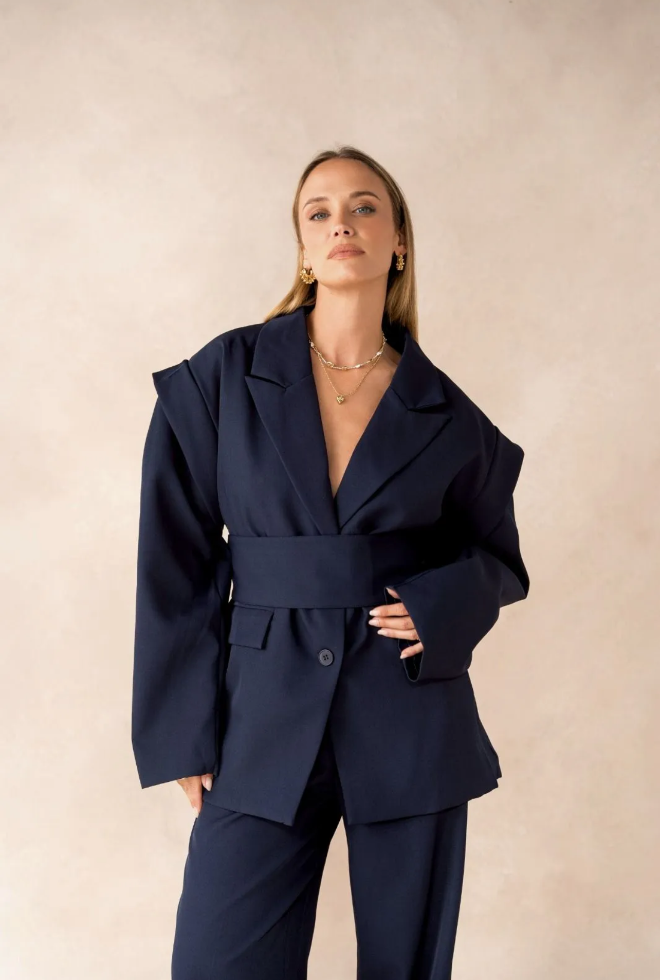 STONE - Cotton Blazer